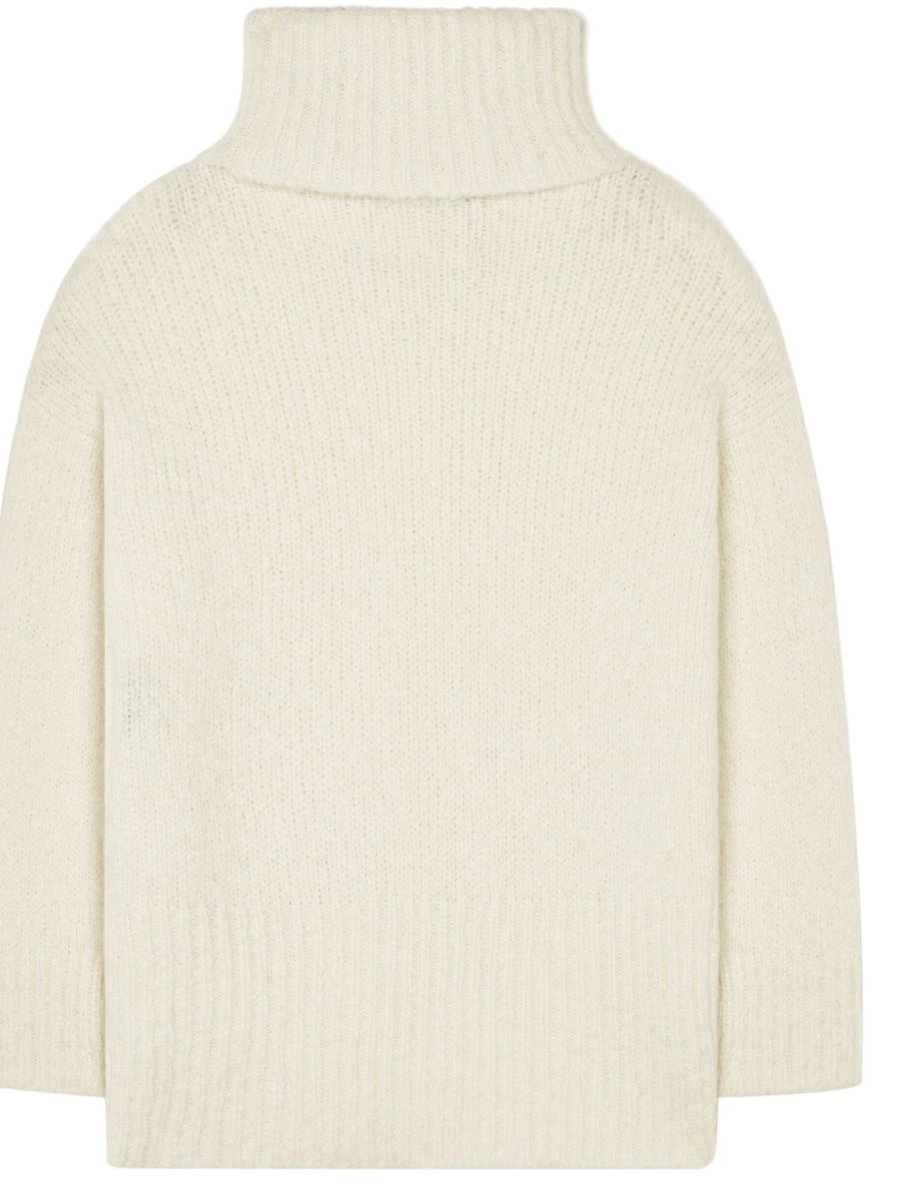 Cheap logo-plaque cashmere-silk Women blend jumper Alanui 0822